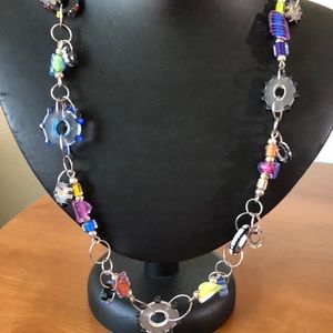 Vintage Art Glass Beads Necklace